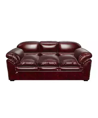 Realistic 3-Seater Sofa 3D Model for Interior Design