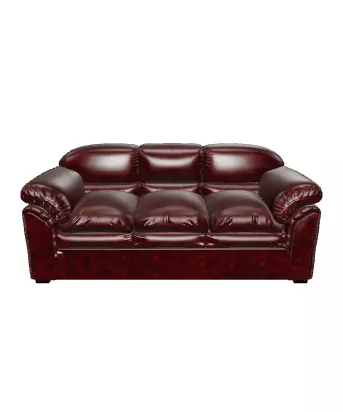 Realistic 3-Seater Sofa 3D Model for Interior Design Low-poly 3D model_0