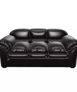 Modern 3-Seater Sofa 3D Model for Interior Design Low-poly 3D model_0