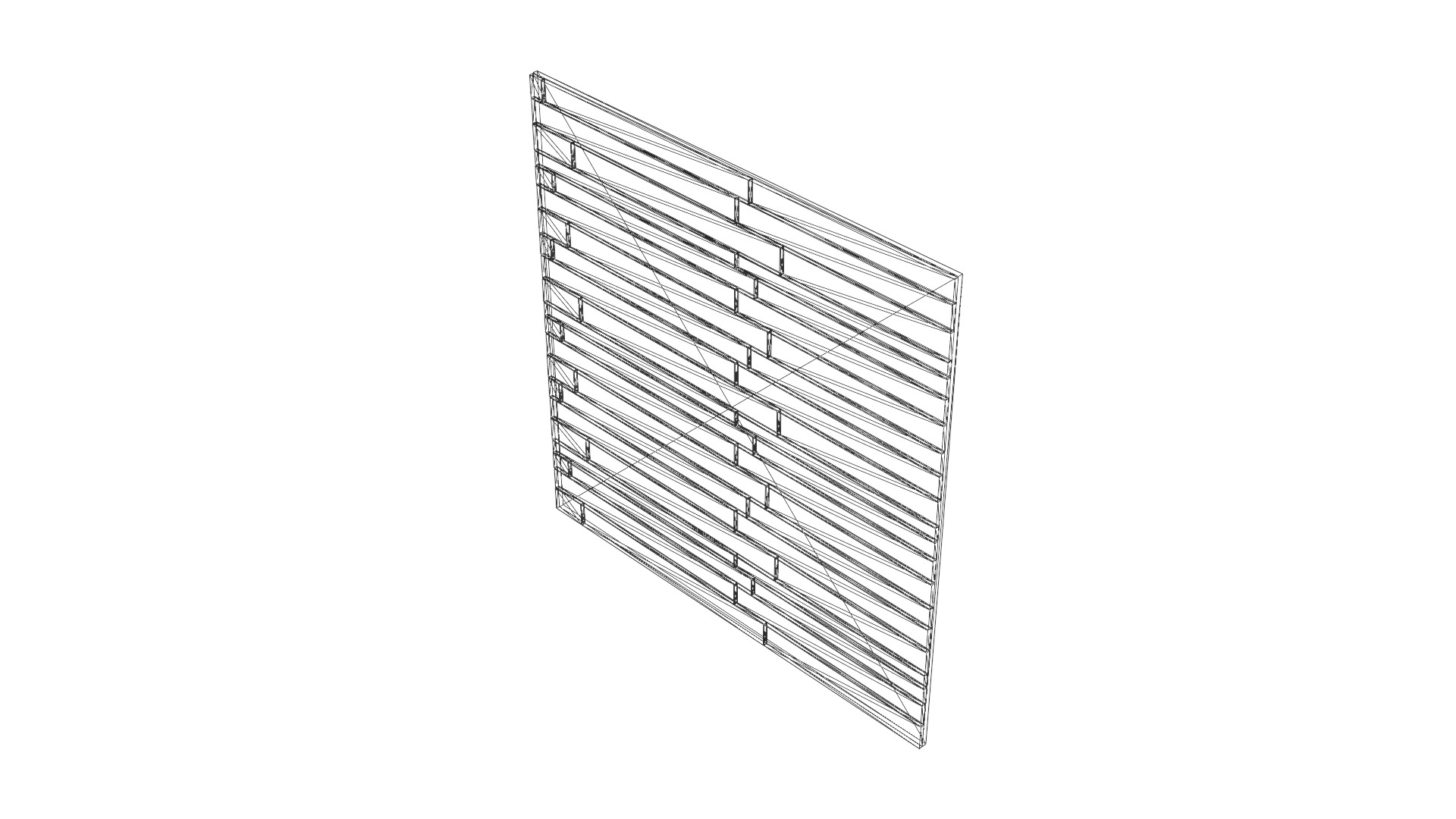 Acacia Wood Cladding 3D Model for Interior Design Low-poly 3D model_25