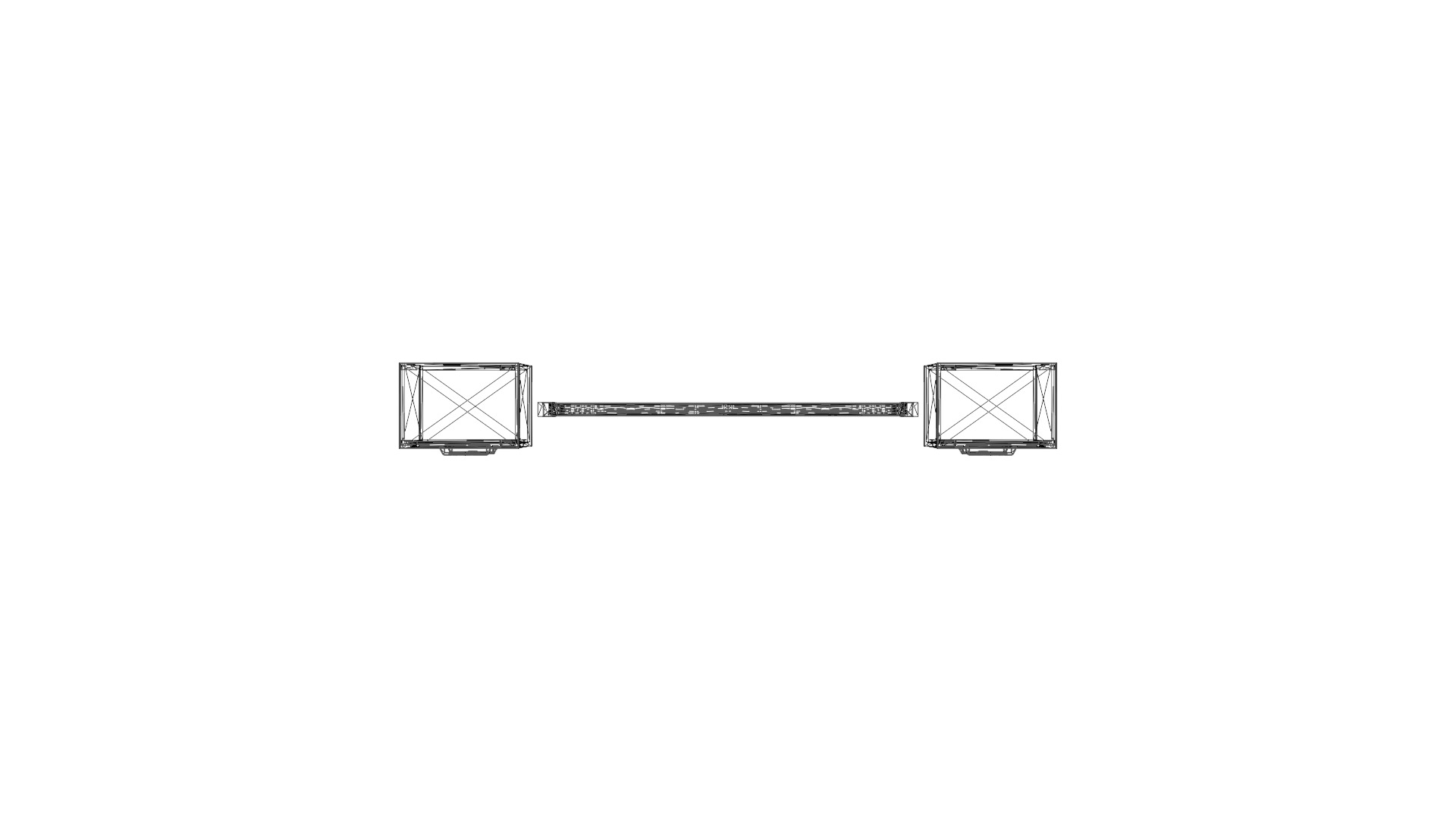 Modern Queen Headboard with Nightstands - 3D Bed Set Model Low-poly 3D model_23