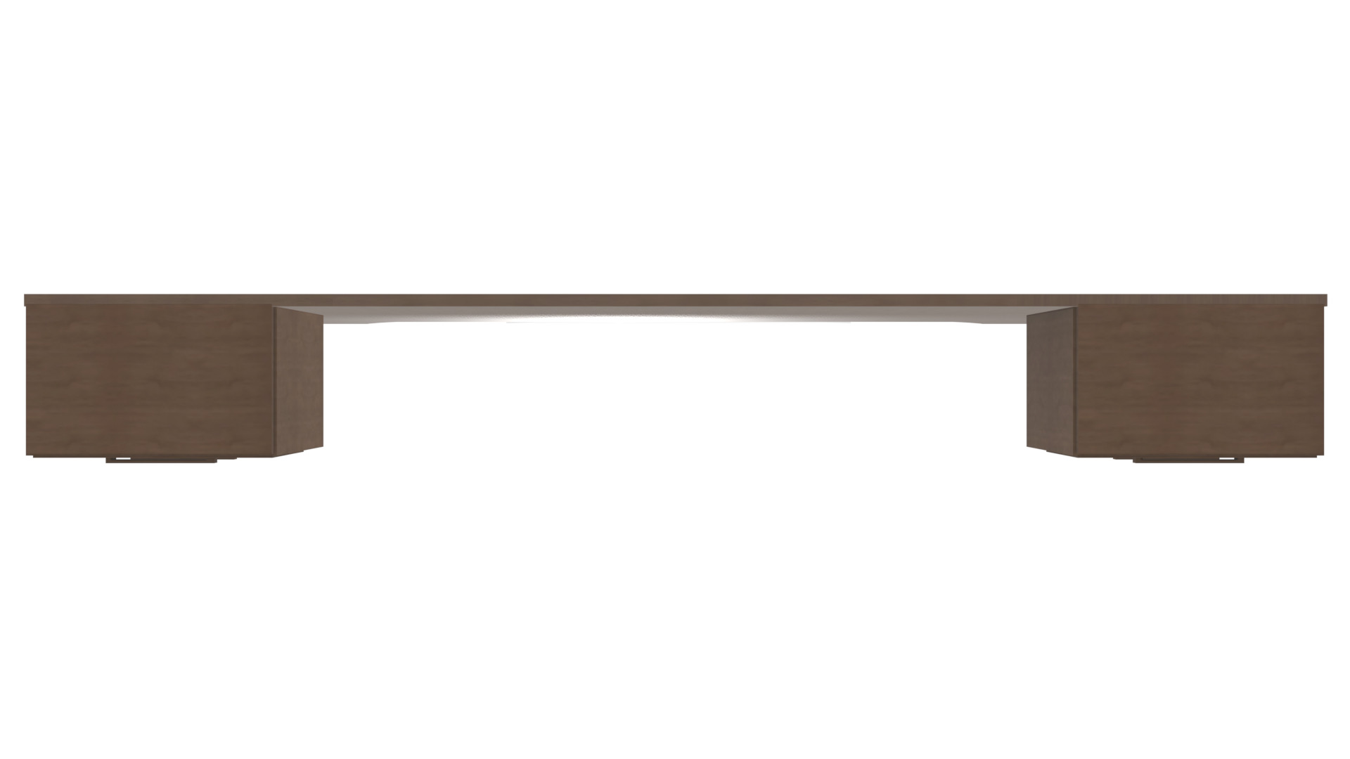 Matrimonial Bed Headboard with Side Tables Low-poly 3D model_20