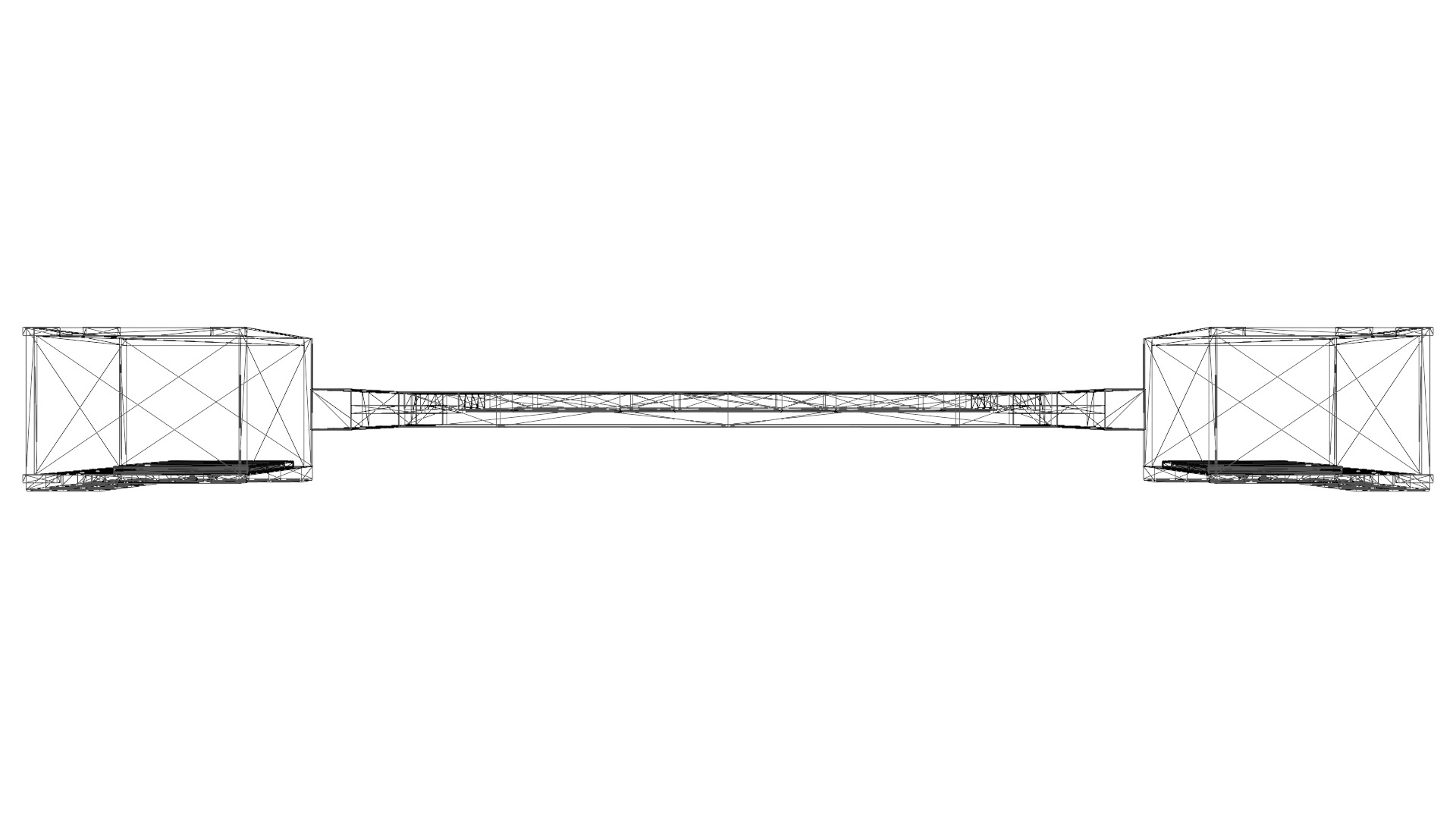 King-Sized Bed Headboard with Nightstands - 3D Furniture Model Low-poly 3D model_21