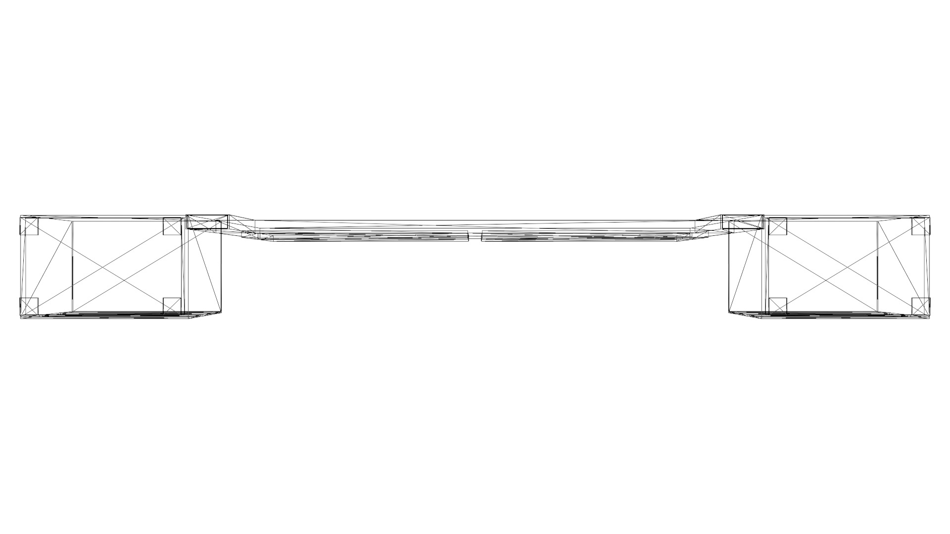 King Headboard with Nightstands 3D Model Low-poly 3D model_21