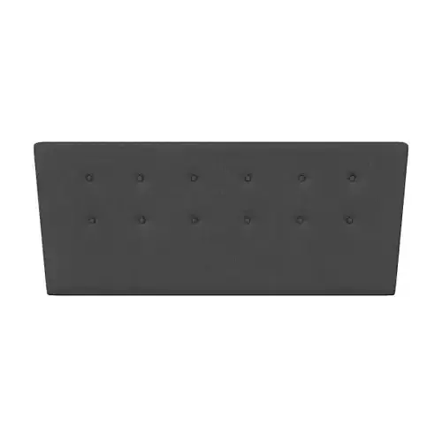 Stylish Gray Bed Headboard for 2 Plazas - Elegant Bedroom Furniture