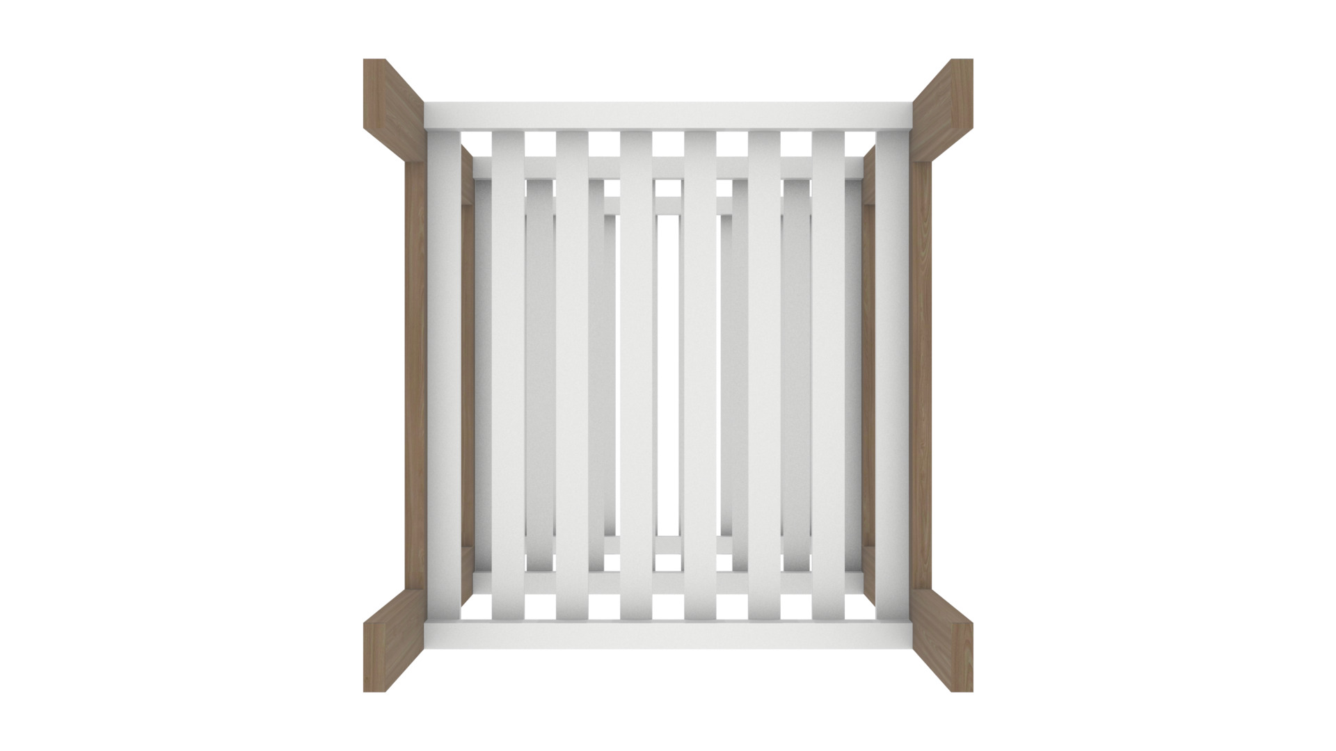 Modern Dual-Shelf Wall Cabinet 3D Model Low-poly 3D model_20