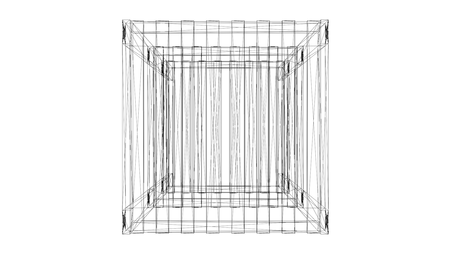 Modern Dual-Shelf Wall Cabinet 3D Model Low-poly 3D model_17