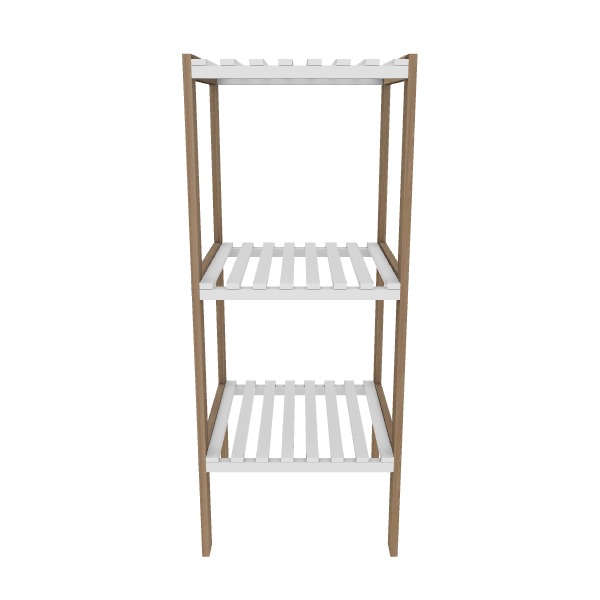 Modern Dual-Shelf Wall Cabinet 3D Model Low-poly 3D model_28