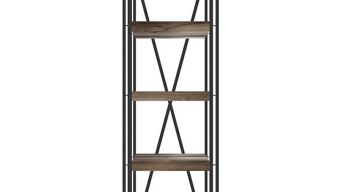 Industrial-Style Oxide Levels Shelf Table 3D Model Low-poly 3D model