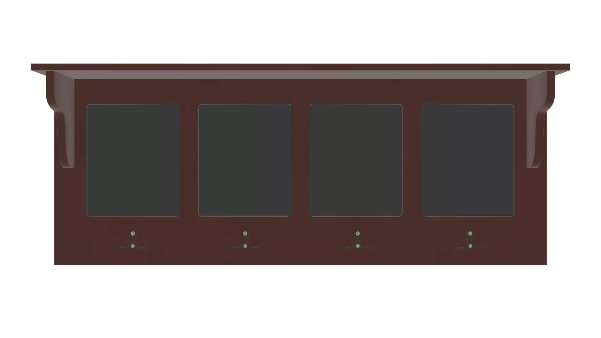 Modern Wall Shelf - Stylish Furniture Addition Low-poly 3D model_0