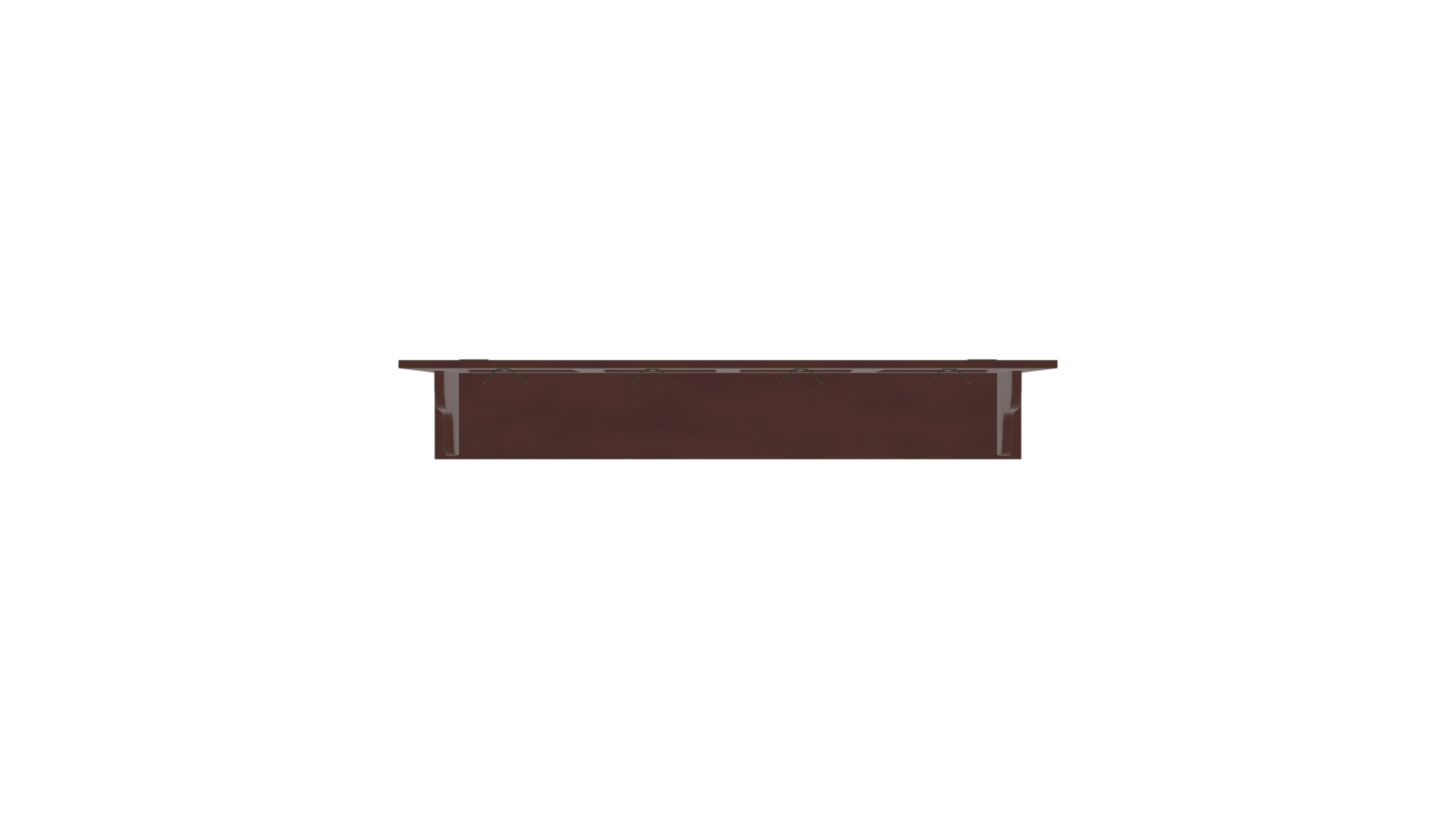 Modern Wall Shelf - Stylish Furniture Addition Low-poly 3D model_22