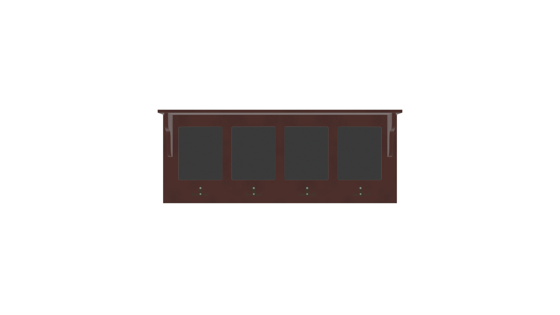 Modern Wall Shelf - Stylish Furniture Addition Low-poly 3D model_2