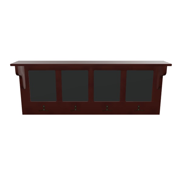 Modern Wall Shelf - Stylish Furniture Addition Low-poly 3D model_28