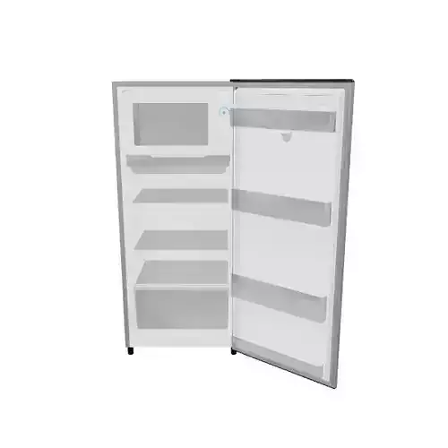 Single Door Frost Refrigerator 3D Model - Perfect Kitchen App... Low-poly 3D model