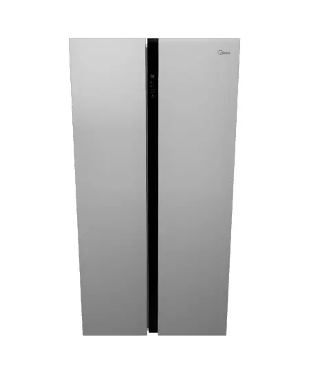 Modern Side-by-Side Refrigerator 3D Model for Kitchen Design Low-poly 3D model_0