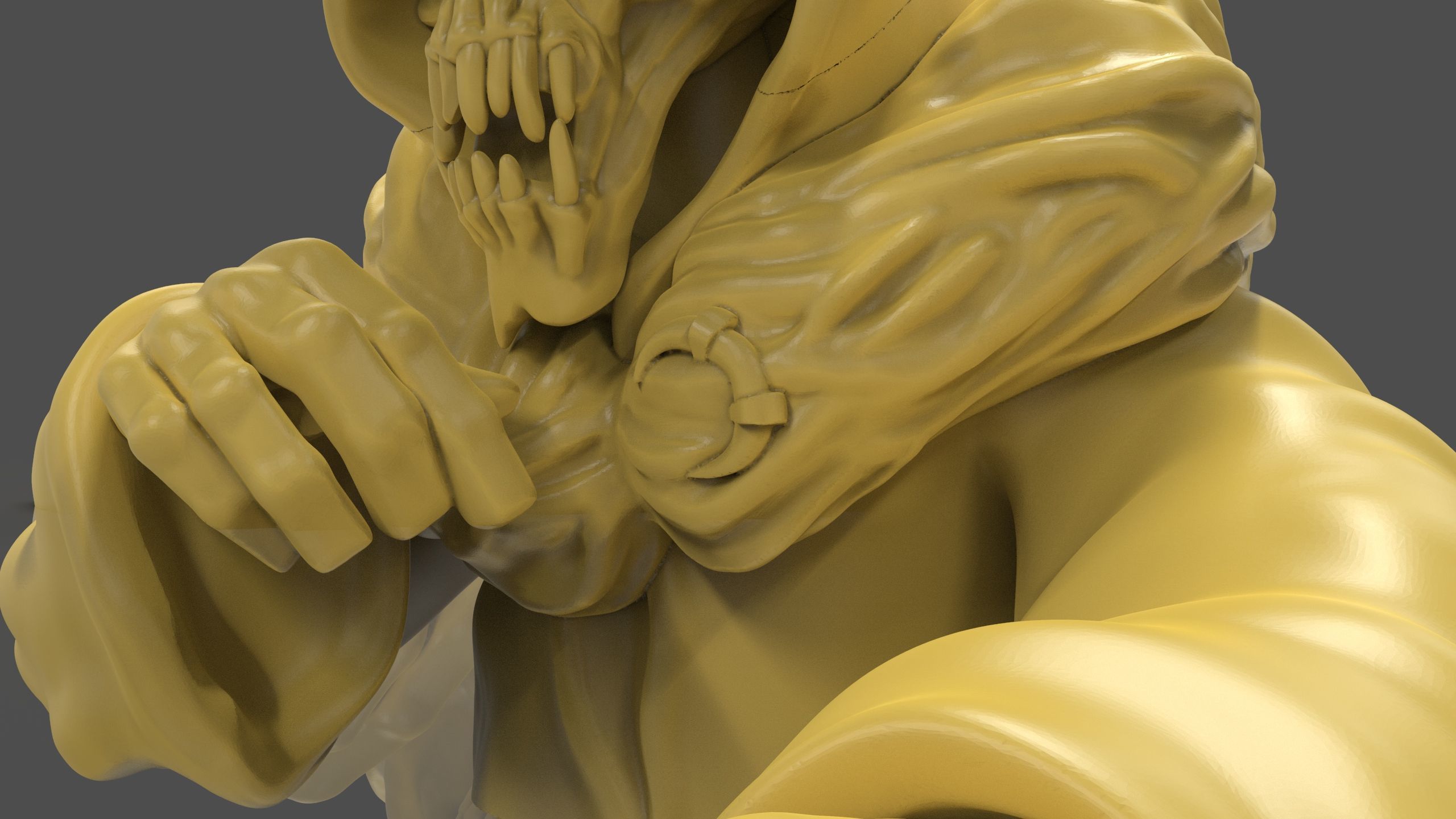 Horned King Bust Sculpt 3D print model_12