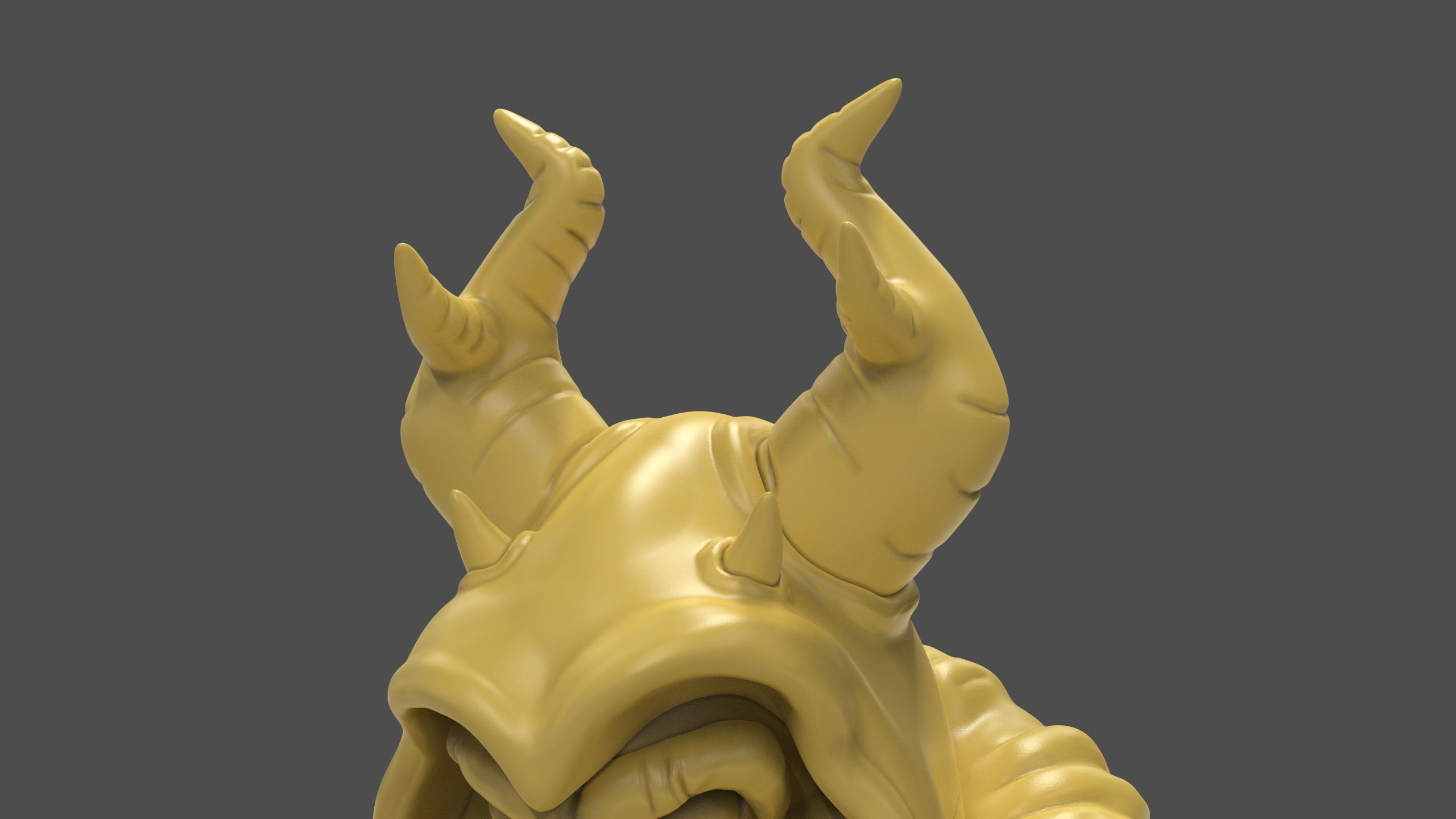 Horned King Bust Sculpt 3D print model_10
