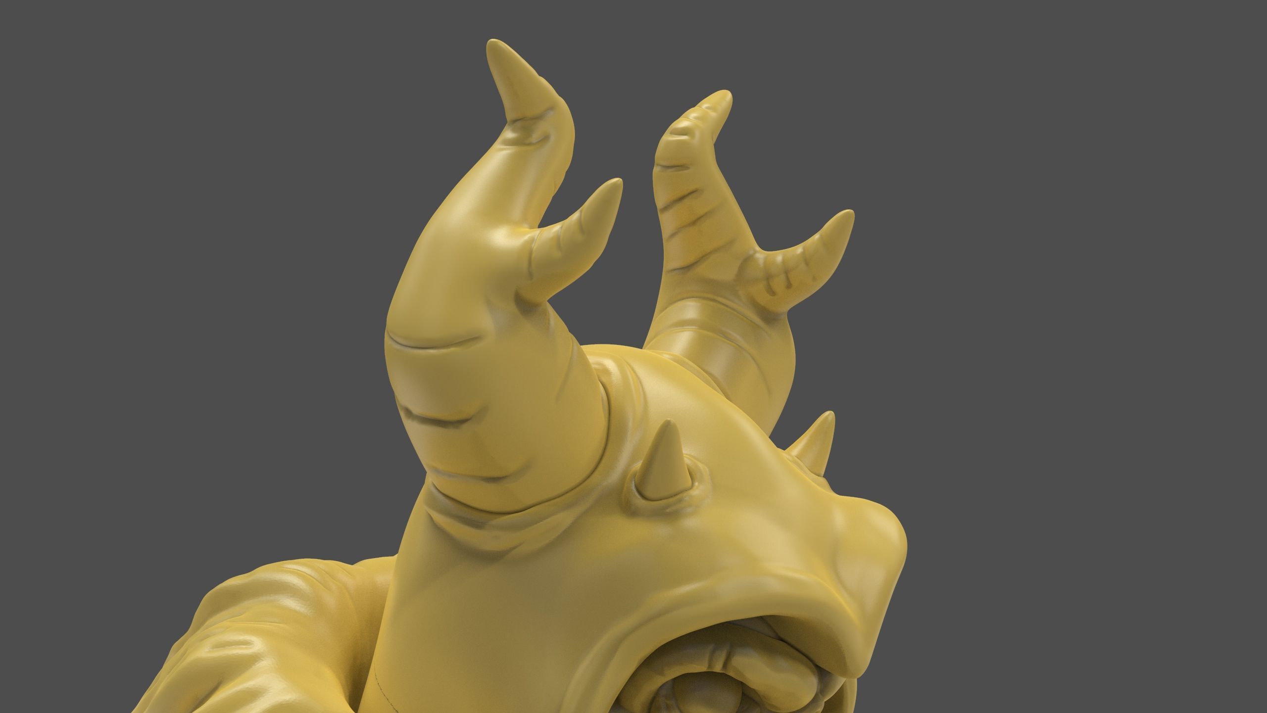 Horned King Bust Sculpt 3D print model_11