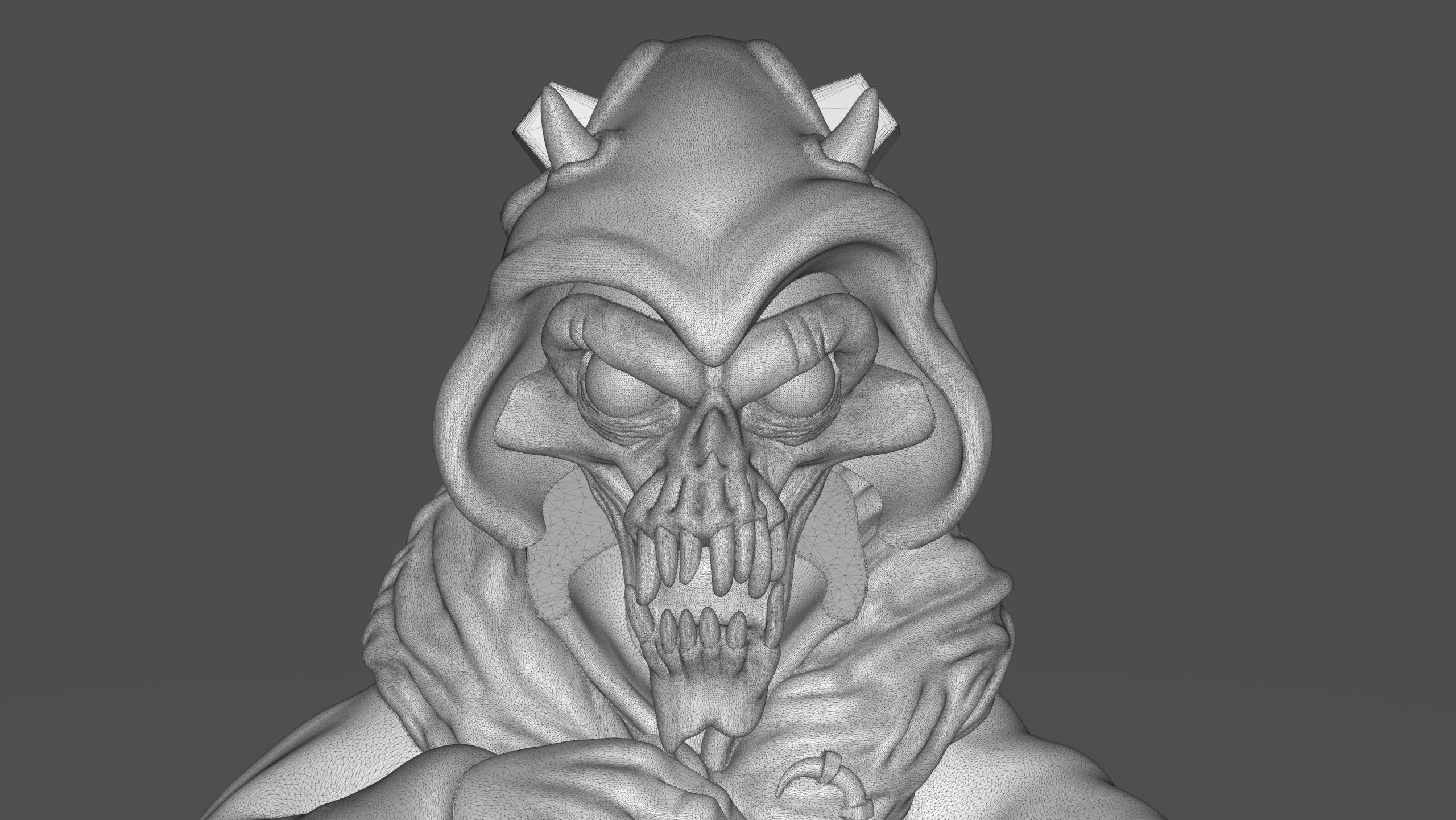 Horned King Bust Sculpt 3D print model_23