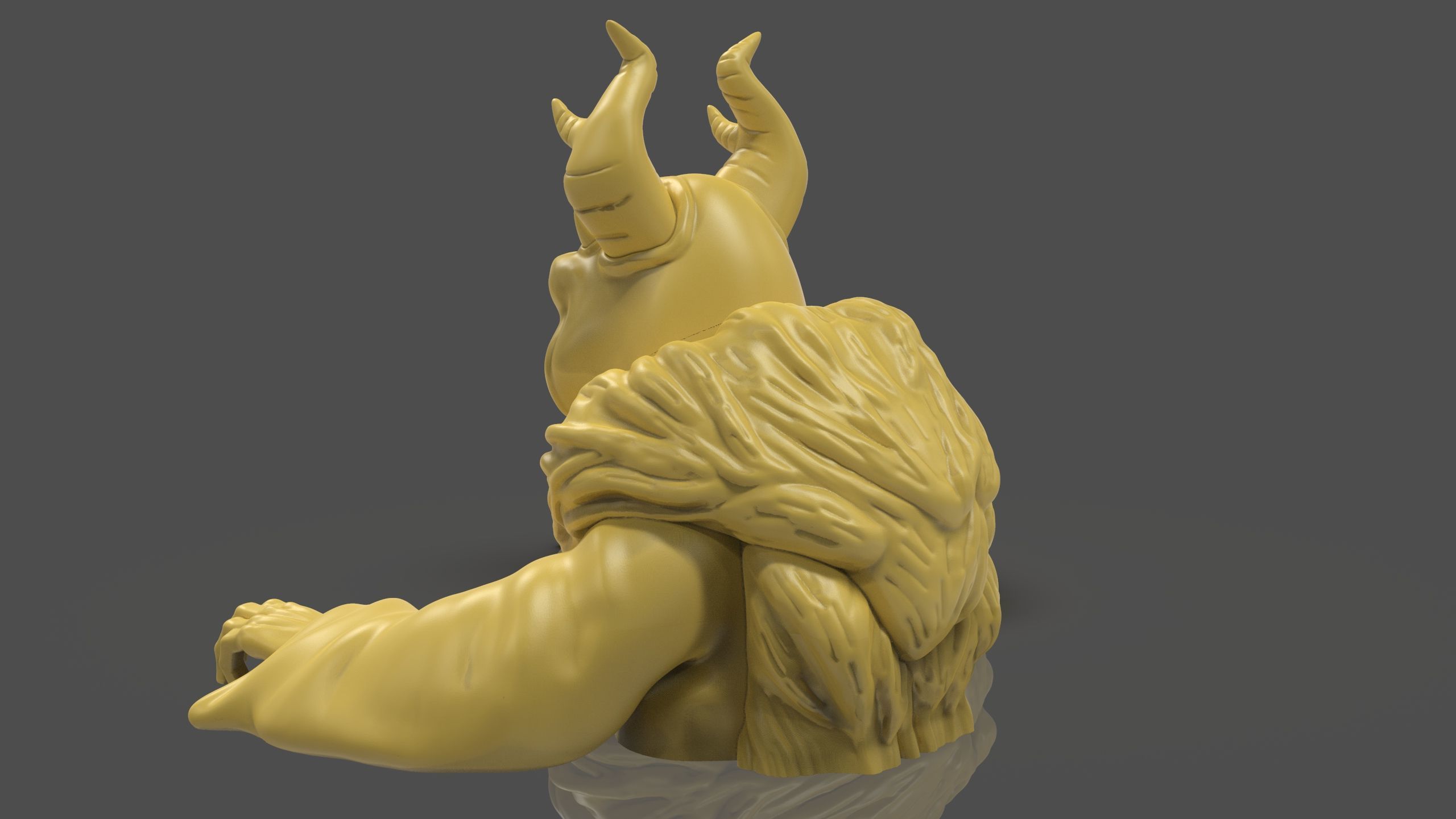 Horned King Bust Sculpt 3D print model_3