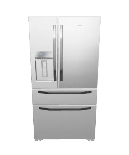 Modern Multi-Door Refrigerator 3D Model Low-poly 3D model_0