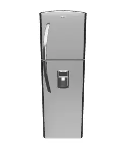 Top Mount Refrigerator 3D Model for Kitchen Design Low-poly 3D model_0