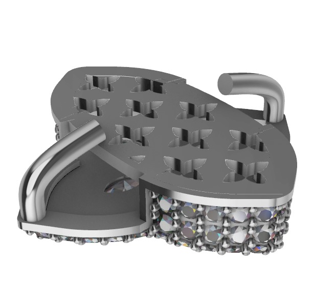 clover hiphop bracelet 3D print model_11