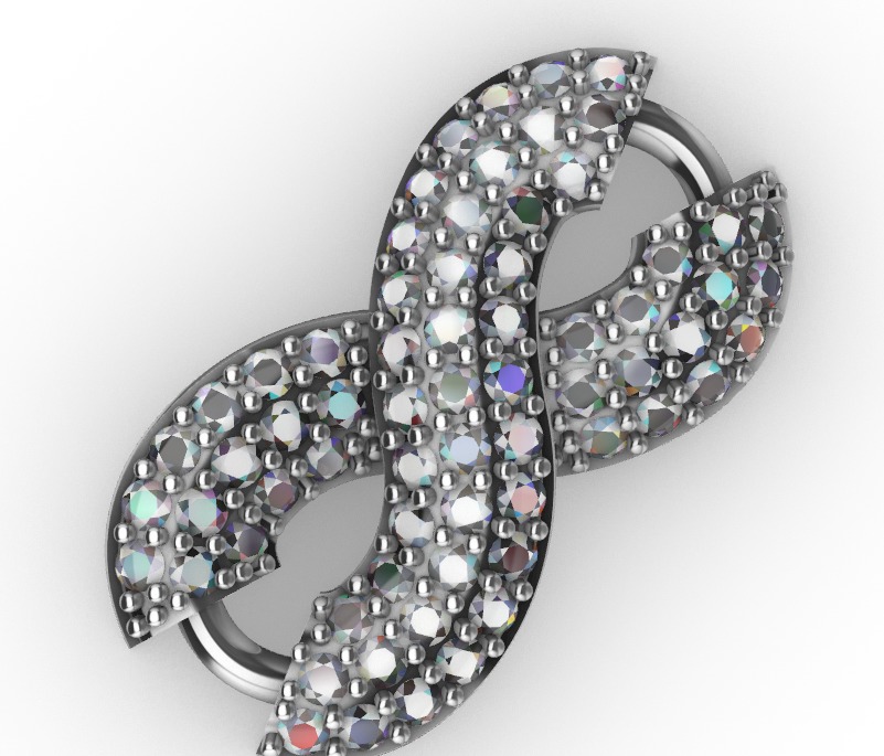 clover hiphop bracelet 3D print model_12