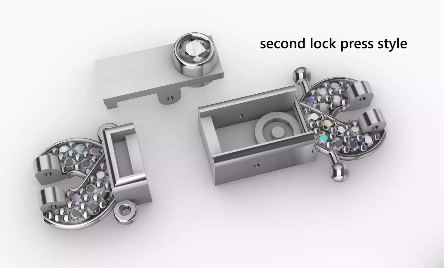 clover hiphop bracelet 3D print model_25