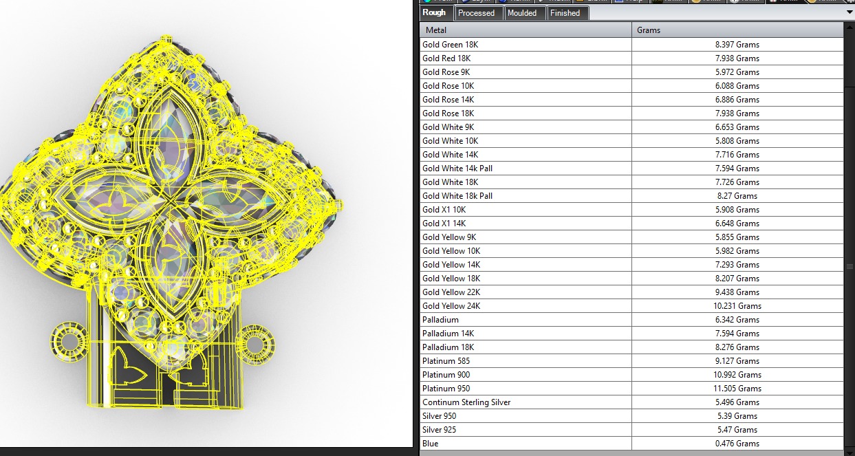 clover hiphop bracelet 3D print model_16