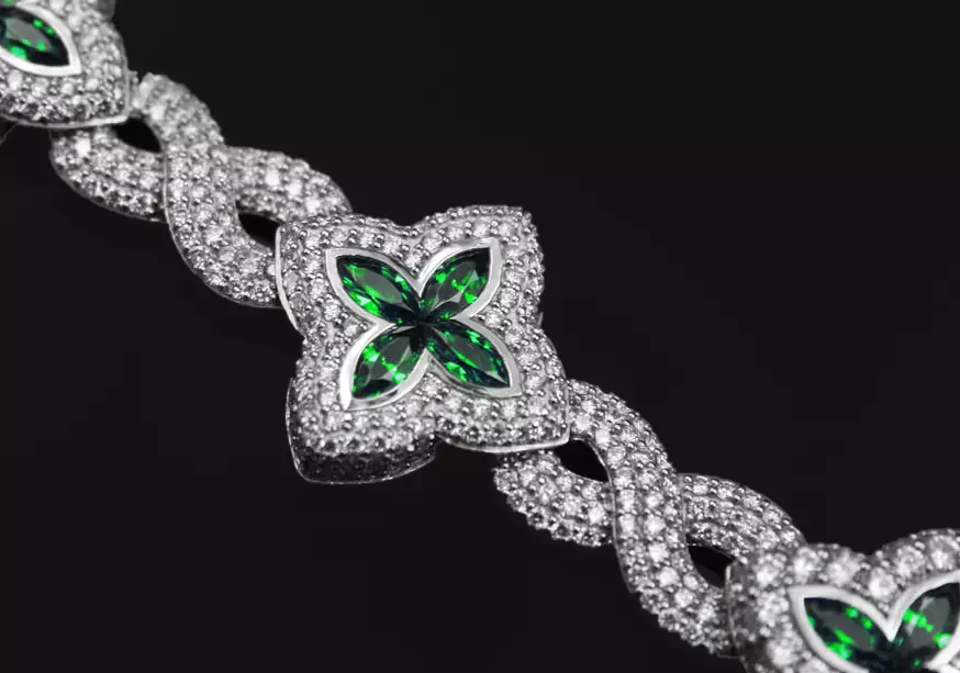 clover hiphop bracelet 3D print model_0