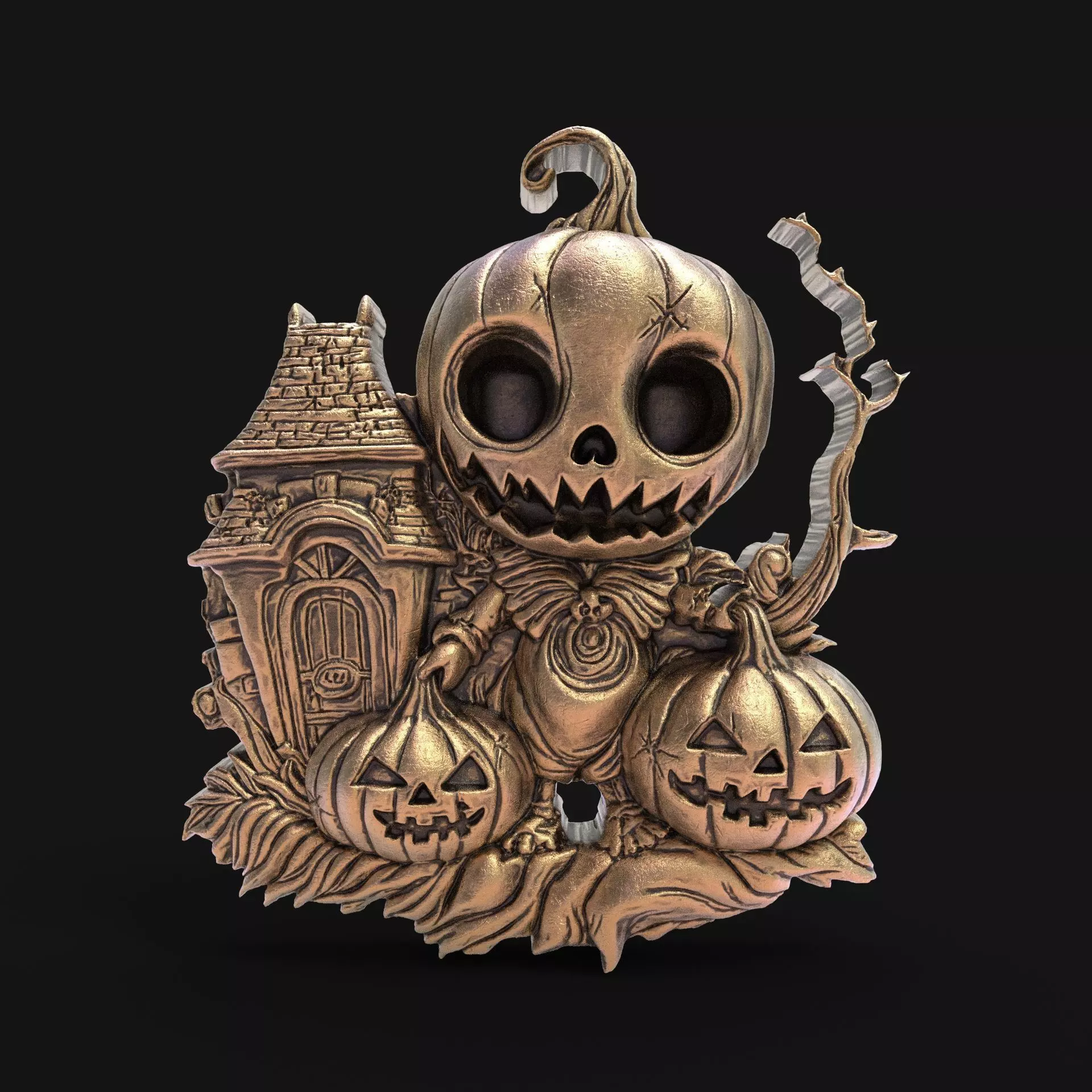 Evil Hallowen Pumpkin 3D print model