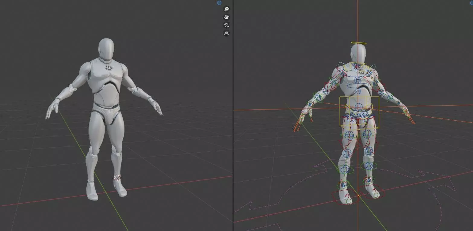 MannequinUE4 Free low-poly 3D model