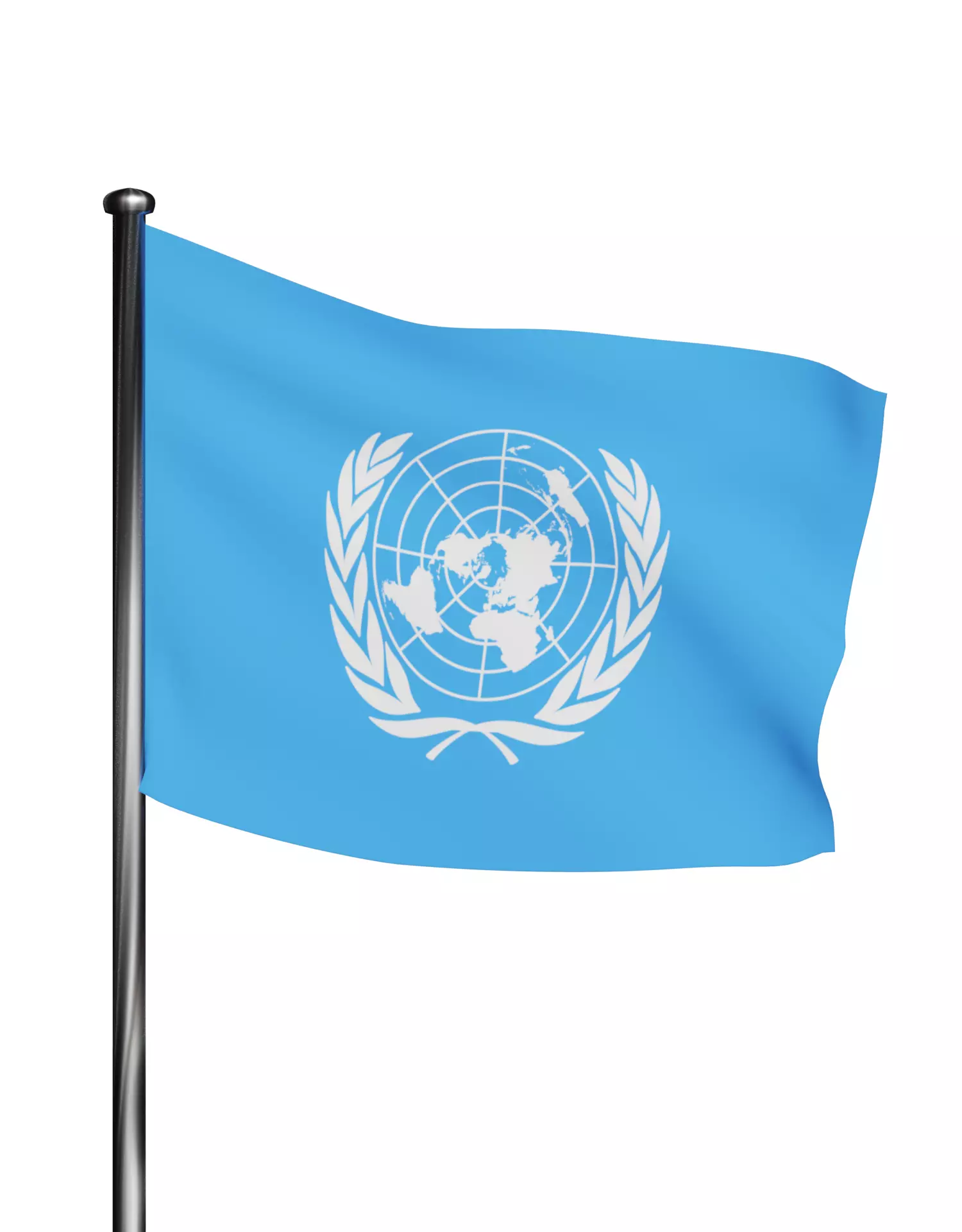 United Nations Flag UN 3D model_0