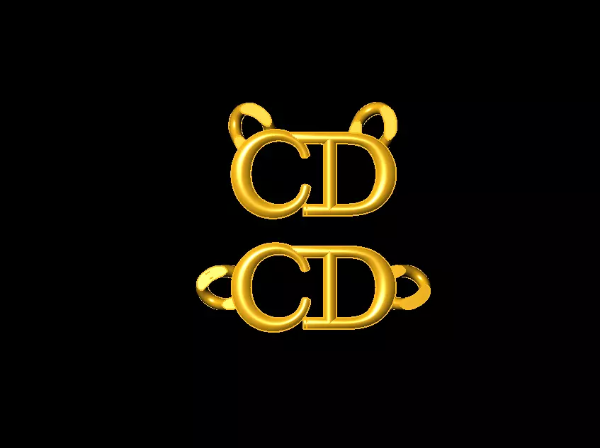 Cd pendant and breslet  3D print model_0