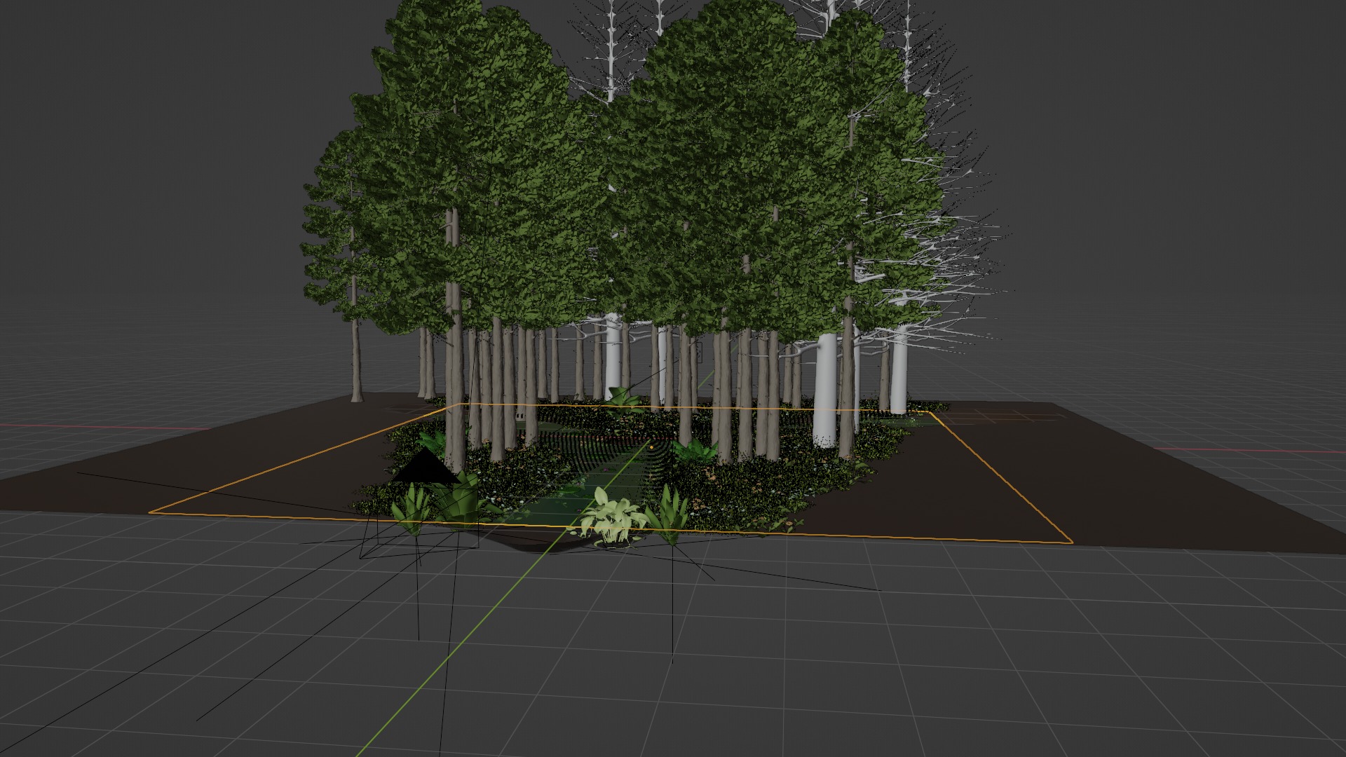 Stylized volumetric forest scene 3D model_5