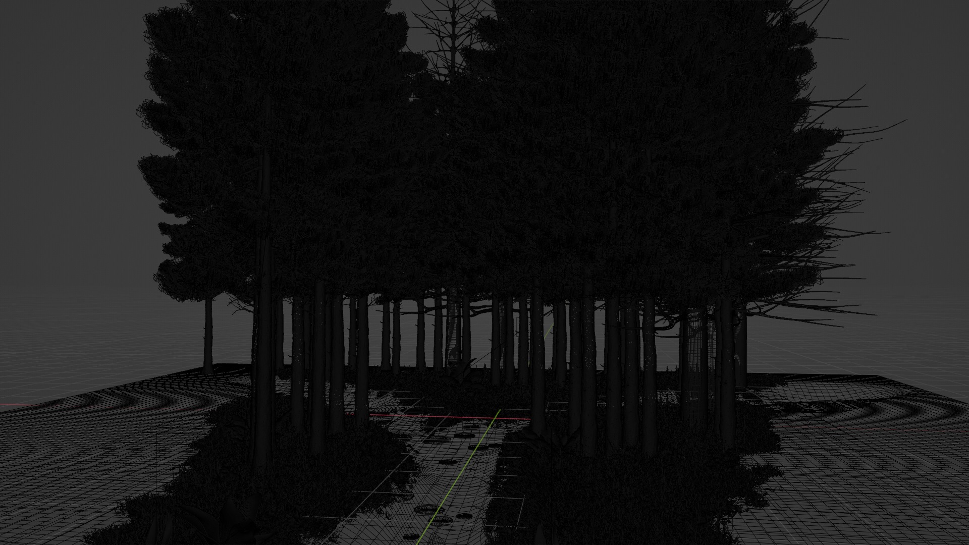 Stylized volumetric forest scene 3D model_4