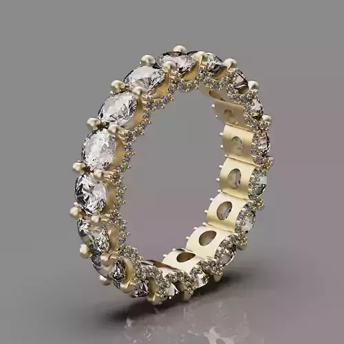 Lux  ring  printable gold jewelry printable 3D model