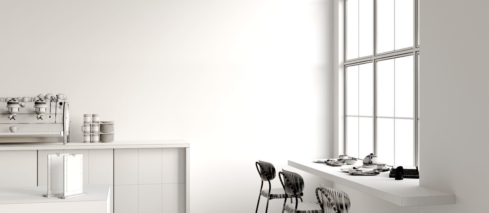 Dining Set 05 3D model_3