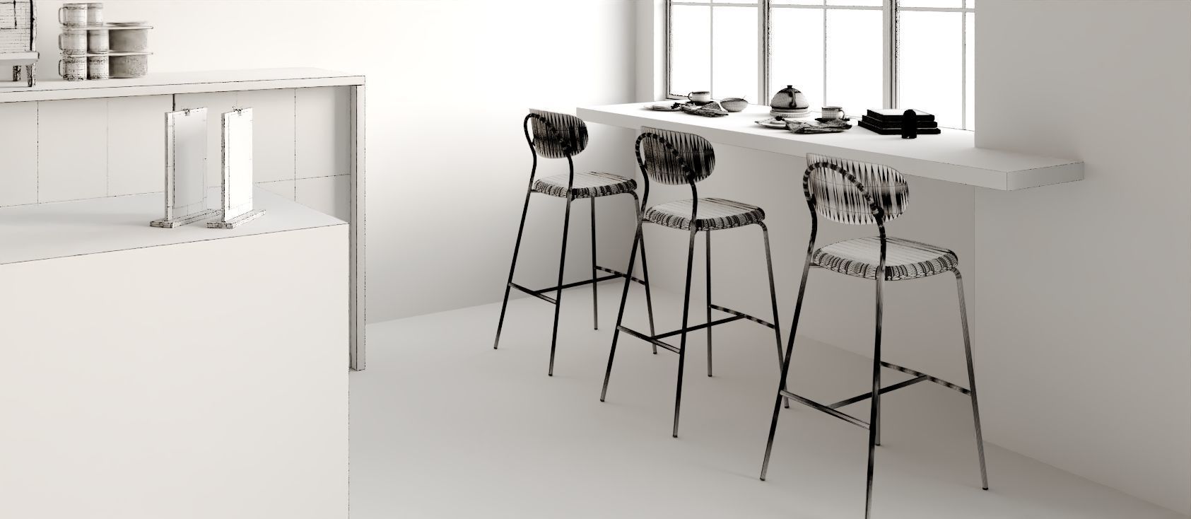 Dining Set 05 3D model_5