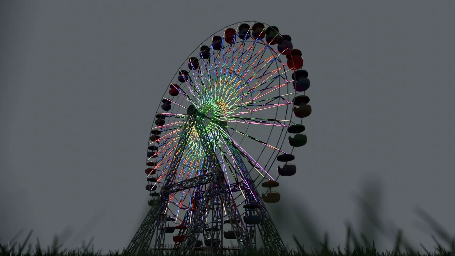 The Ferris Wheel - Blender 3D model_0
