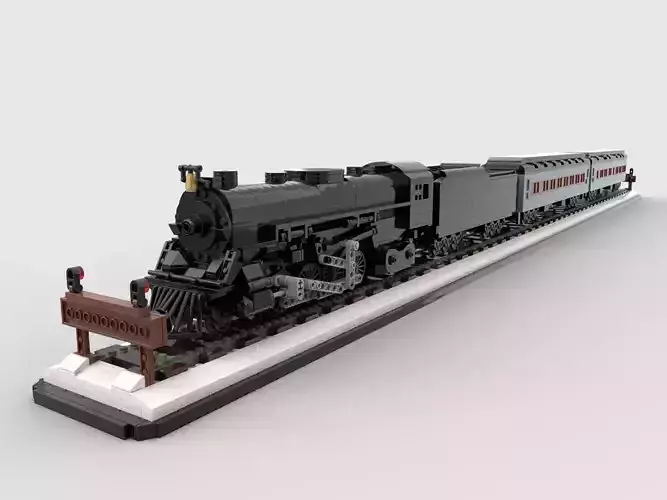 LEGO toy building blocks steam train 