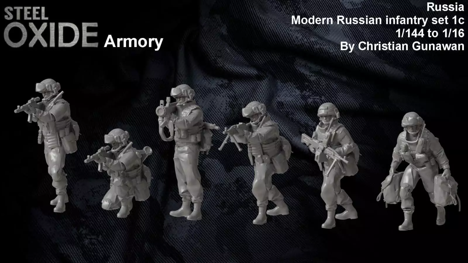 Modern Russian infantry set 1b 3D print model