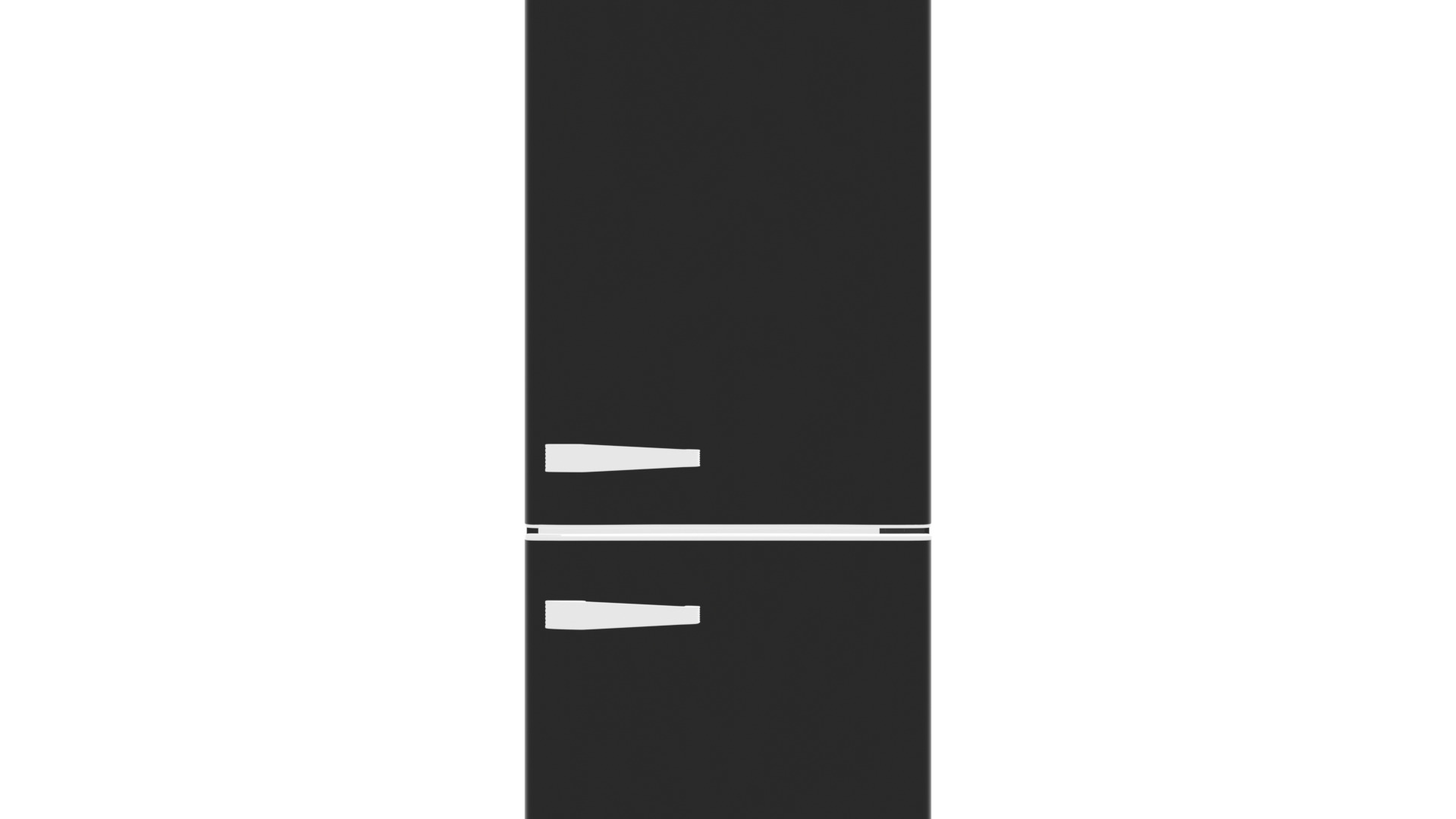 Combi Refrigerator with Direct Cooling 300L for Home and Kitchen Low-poly 3D model_1