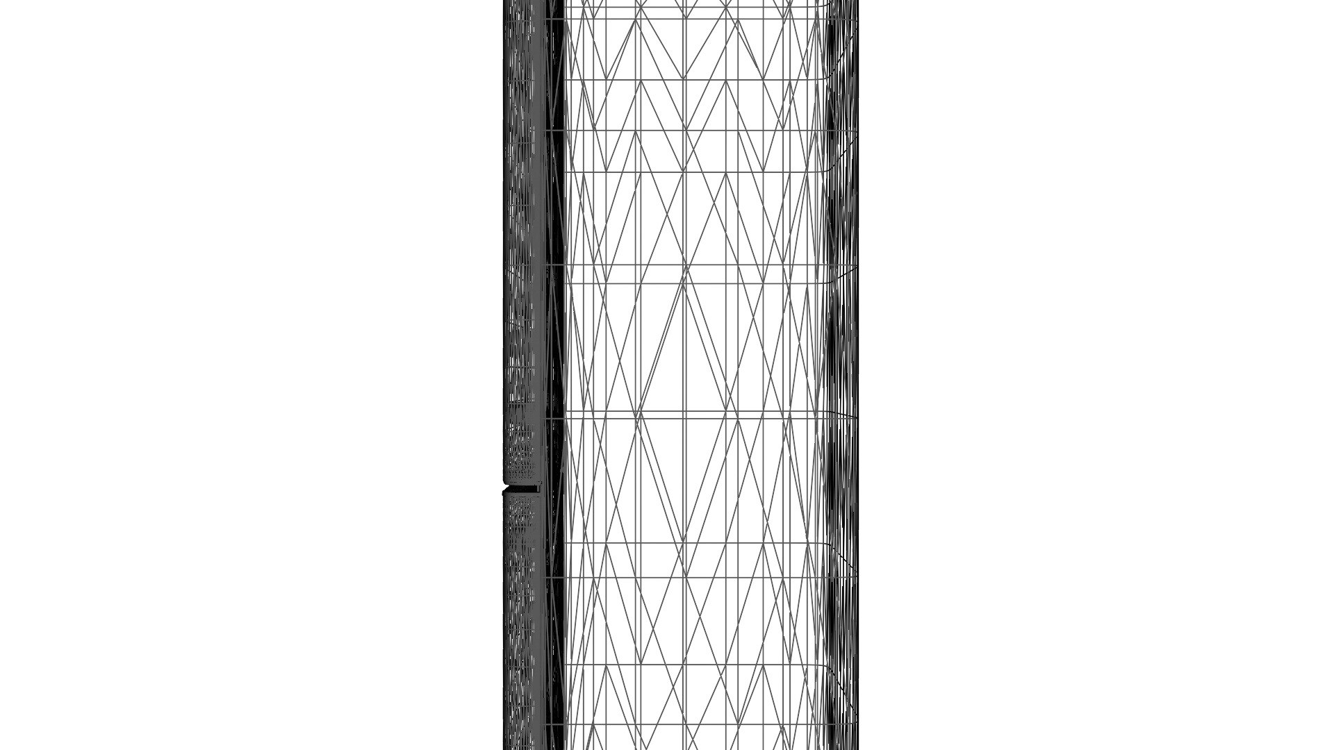 Combi Refrigerator with Direct Cooling 300L for Home and Kitchen Low-poly 3D model_14