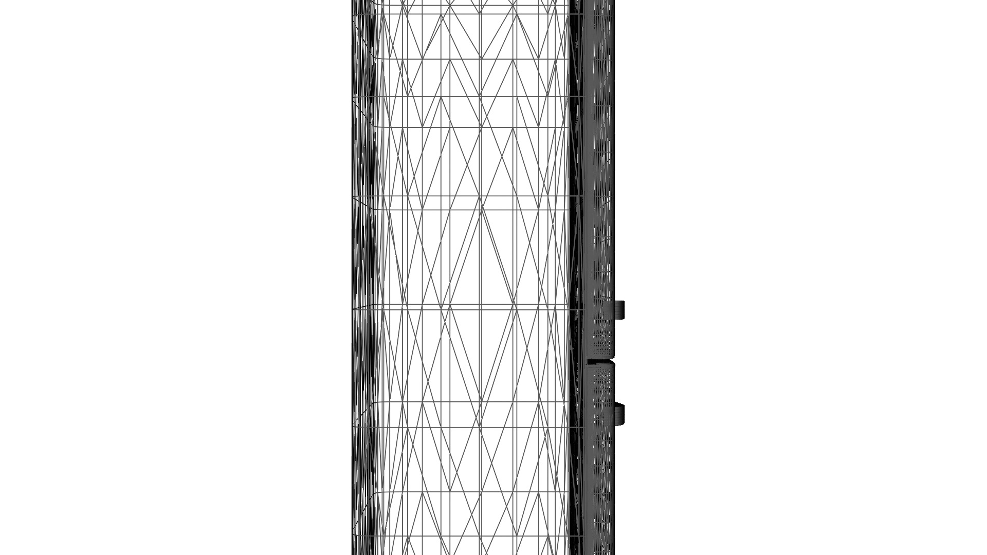 Combi Refrigerator with Direct Cooling 300L for Home and Kitchen Low-poly 3D model_10