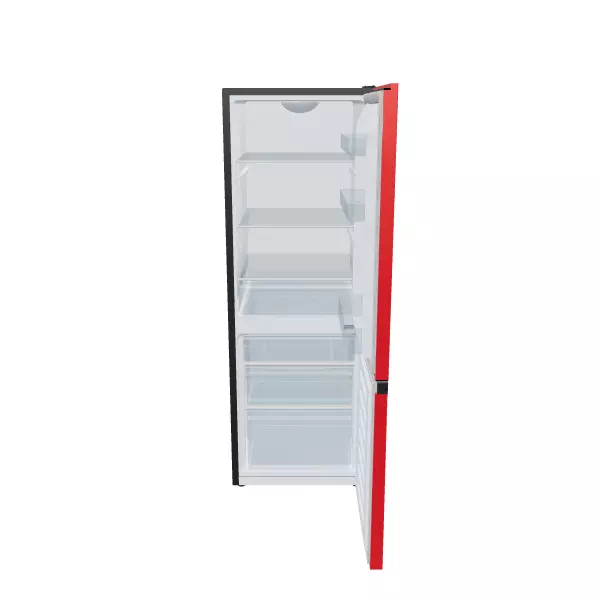 Realistic Bottom Mount Refrigerator 3D Model for Kitchens Low-poly 3D model_0