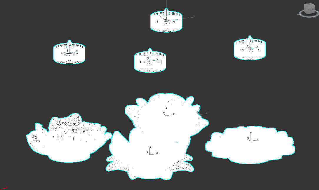 candlestick flowers 3D print model_44