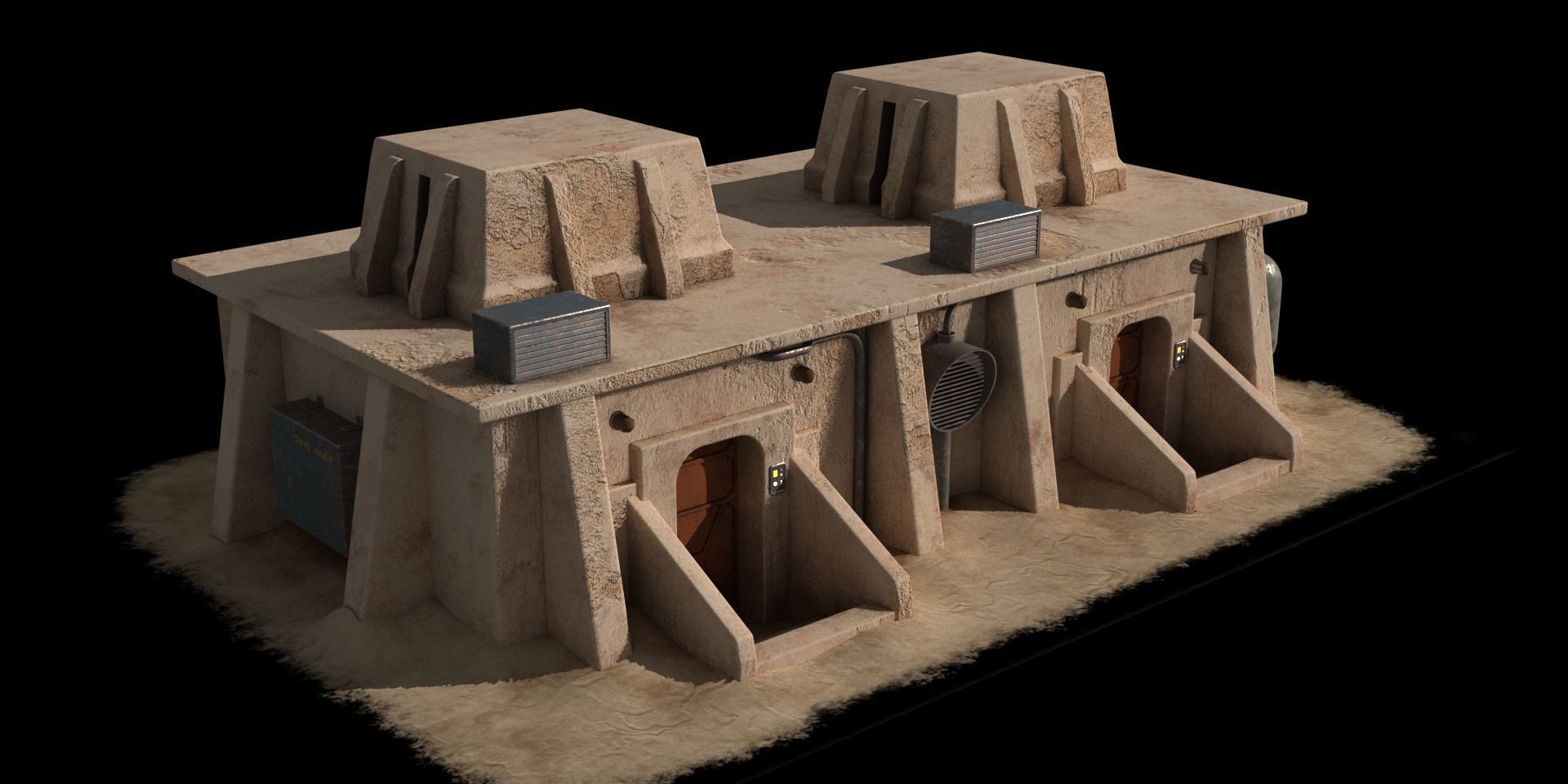 Mos Eisley Buildings 3D model_48