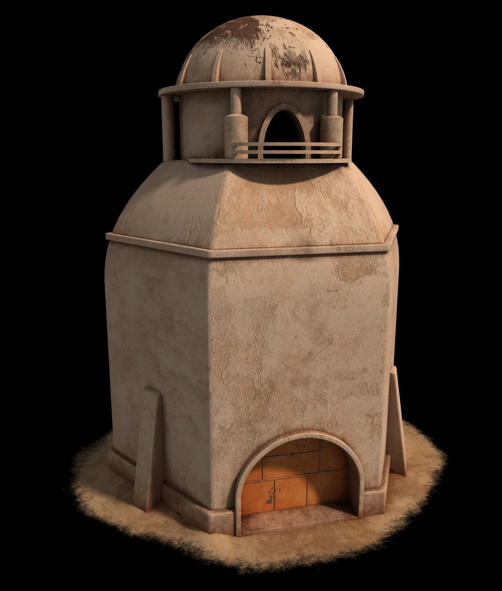 Mos Eisley Buildings 3D model_36